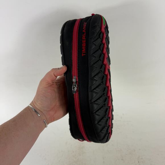 Timberland Earthkeeper Snow Boots Women's 8 Red Plaid Mid-Calf Insulated 3548R - Picture 10 of 13